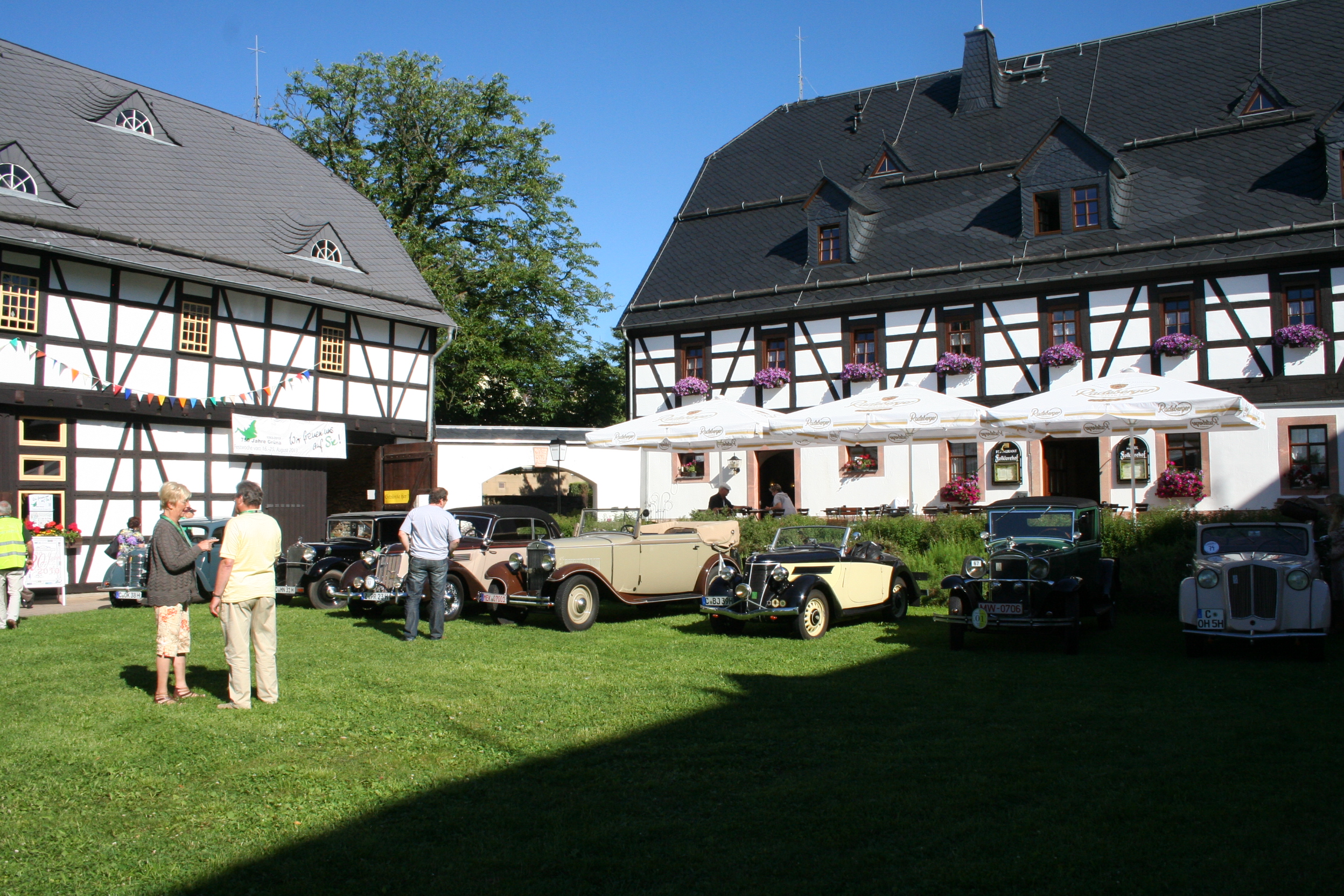 Start im Folklorehof Grüna